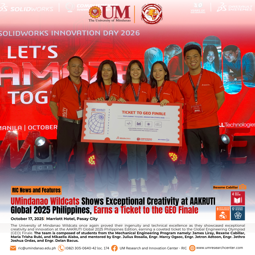 UMindanao Wildcats Show Exceptional Creativity at AAKRUTI Global 2025 Philippines, Earn Ticket to GEO Finale